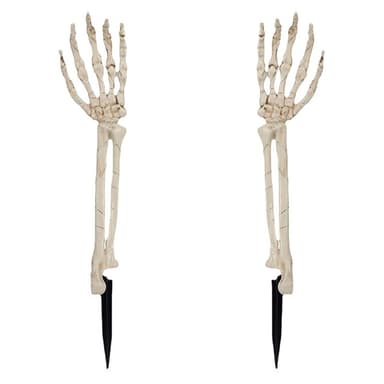 Halloween LED-ljus Glödande Skelett Dekoration Lysande Arm - 2st