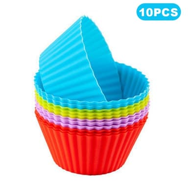 10 st 7 cm silikon muffins muffinsform köksbakformar