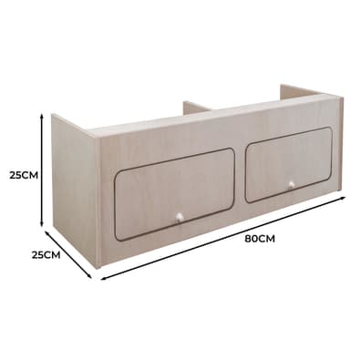 Överskåp för Inredning i Skåpbil – 80cm x 25cm x 25cm