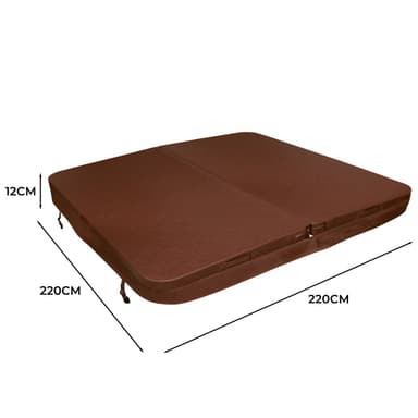 2.2m Isolerande Lock för Spabad – Brun