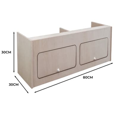 Överskåp för Inredning i Skåpbil – 80cm x 30cm x 30cm