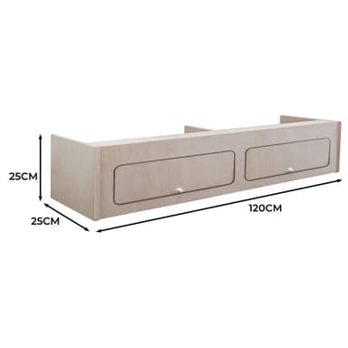 Överskåp för Inredning i Skåpbil – 120cm x 25cm x 25cm