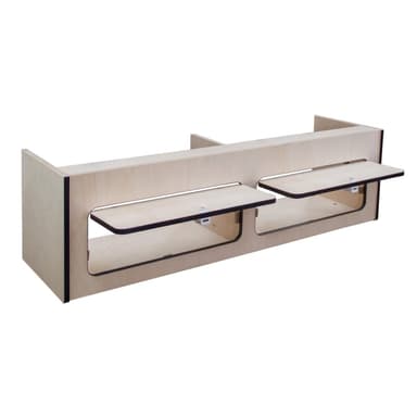 Överskåp för Inredning i Skåpbil med Svart List – 120cm x 35cm x 35cm