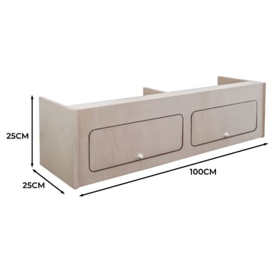 Överskåp för Inredning i Skåpbil – 100cm x 25cm x 25cm