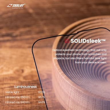 SolidSleek Anti Blueray iPhone 13 Pro Max / easy installation
