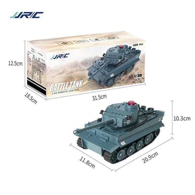 Fjärrstyrd tank roterbart kanontorn grå Q85