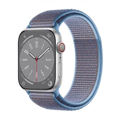 Nylon klockarmband Apple Watch 9 (45mm) - Cerulean
