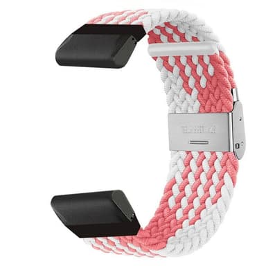 Flätat klockarmband Garmin Fenix 6X Pro - Pinkwhite
