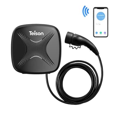 Teison, Elbilsladdare, Smart Laddbox till Elbil, 16A 3-fas, 11kw, WiFi