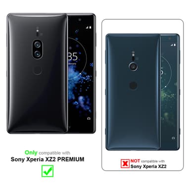 Skal Sony Xperia XZ2 PREMIUM Plånboksfodral (Svart)