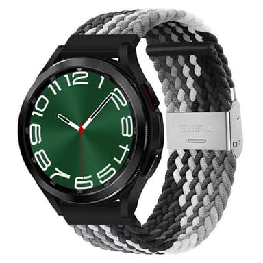 Flätat klockarmband Samsung Galaxy Watch 6 Classic (47mm) - Svart/vit
