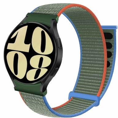 Nylon Armband No-Gap Samsung Galaxy Watch 6 (44mm) - Olive