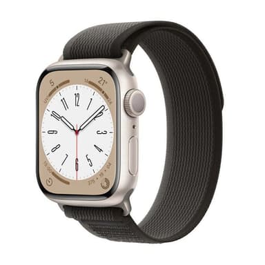 Tactik nylon klockarmband Apple Watch 9 (45mm) - Blackroom grey