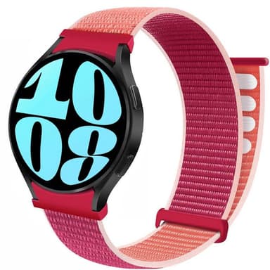 Nylon Armband No-Gap Samsung Galaxy Watch 6 (40mm) - Pomegranate