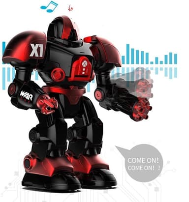Radiostyrd Robot som skjuter skumskivor + dansar och sjunger
