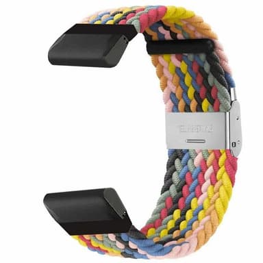 Flätat klockarmband Garmin Quatix 5 - Rainbow