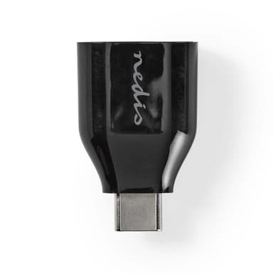 Nedis USB-C™ Adapter | USB 3.2 Gen 1 | USB-C™ Hane | USB-A Hona | 5 Gbps | Rund | Nickelplaterad | Svart | Låda