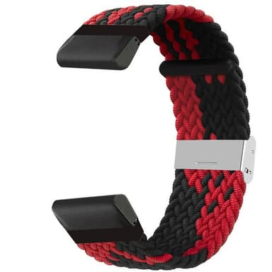 Flätat klockarmband Garmin Quatix 6 - Redblack