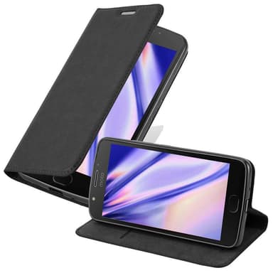 Skal Motorola MOTO E4 PLUS Plånboksfodral (Svart)