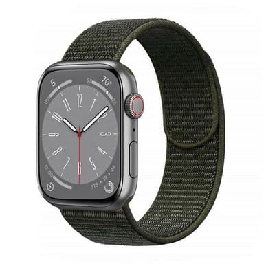 Nylon klockarmband Apple Watch 9 (45mm) - Military khaki