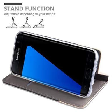 Samsung Galaxy S7 EDGE Plånboksfodral Skal (Grå)