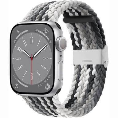 Flätat klockarmband Apple Watch 9 (45mm) - Gradient grey