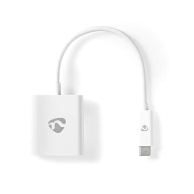 Nedis USB-C™ Adapter | USB 3.2 Gen 1 | USB-C™ Hane | HDMI™ Utgång | 4K@30Hz | 0.20 m | Rund | Nickelplaterad | PVC | Vit | Låda
