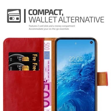 Samsung Galaxy S10e Plånboksfodral Skal (Röd)
