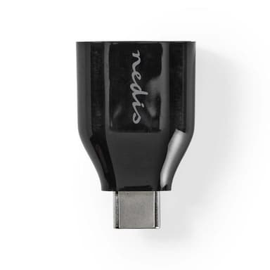 Nedis USB-C™ Adapter | USB 3.2 Gen 1 | USB-C™ Hane | USB-A Hona | 5 Gbps | Rund | Nickelplaterad | Svart | Låda