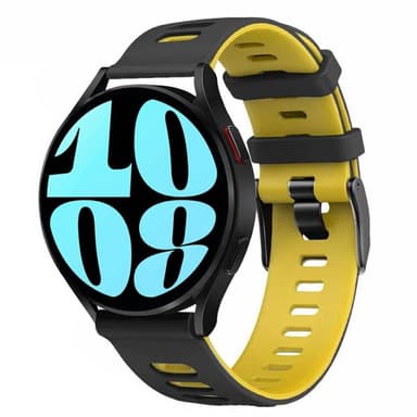 Twin Sport Armband Samsung Galaxy Watch 6 (40mm) - Svart/gul