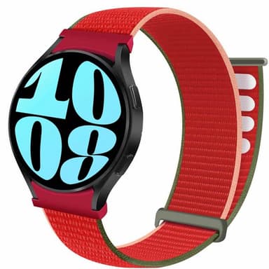 Nylon Armband No-Gap Samsung Galaxy Watch 6 (40mm) - Strawberry