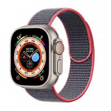 Nylon klockarmband Apple Watch Ultra 2 (49mm) - Electric pink