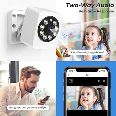 Smart Home Security Human Monitor 1080 HD Trådlös WiFi-kamera