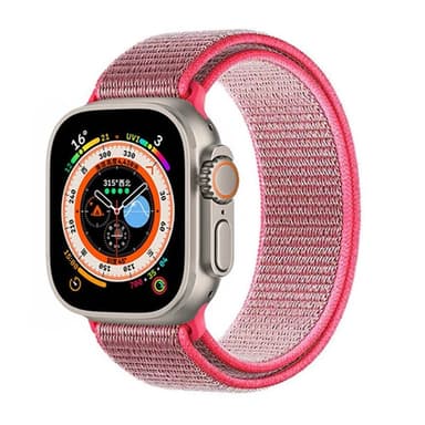 Nylon klockarmband Apple Watch Ultra 2 (49mm) - Hot pink