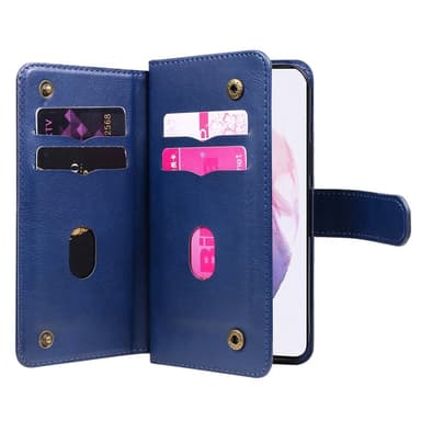SKALO Samsung S22 10-FACK Plånboksfodral - Blå