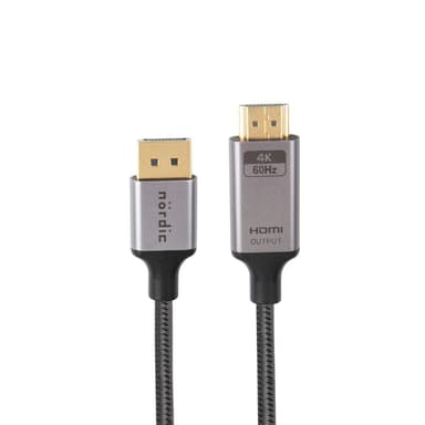 NÖRDIC 50cm Displayport till HDMI 4K60Hz Dynamic HDR 18Gbps