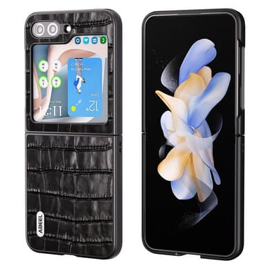 Crocodile läder skal Samsung Galaxy Z Flip 5 - Svart