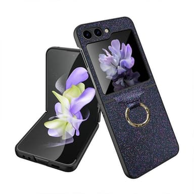 Glitter Ring skal Samsung Galaxy Z Flip 5 - Svart
