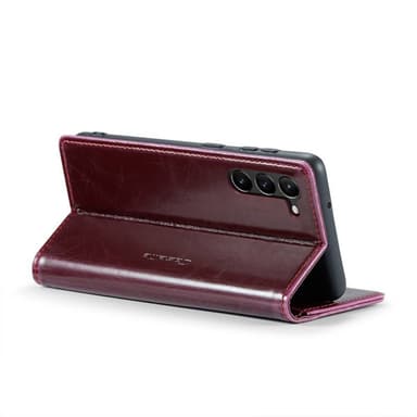 CaseMe mobilplånbok 2-kort Samsung Galaxy S23 FE - Vinröd