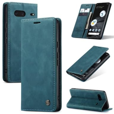 CaseMe Smart Magnet FlipCase Google Pixel 8 - Blå