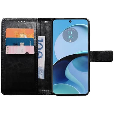 Plånboksfodral 3-kort Motorola Moto G14 - Svart