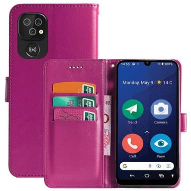 Plånboksfodral 3-kort Doro 8210 - Rosa