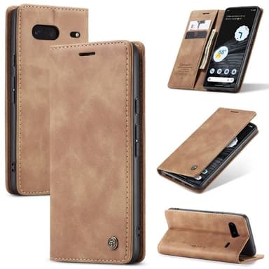 CaseMe Smart Magnet FlipCase Google Pixel 8 - Brun