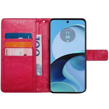 Plånboksfodral 3-kort Motorola Moto G14 - Rosa