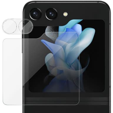 Härdat glas 2i1 Samsung Galaxy Z Flip 5 - Transparent