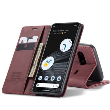 CaseMe Smart Magnet FlipCase Google Pixel 8 - Vinröd