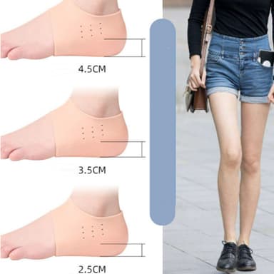 Hälkuddar med osynlig höjdökning Vit 4,5 cm