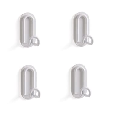 Väggkrokar hängare för badrum kök 4-pack Beige