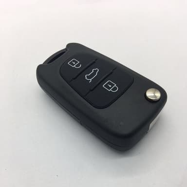 3-knapps hopfällbart bilnyckelskal för HYUNDAI Kia Svart