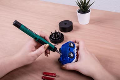 VONROC Batteridriven skruvmejsel 4V |Precisionsskruvmejsel med hållare och bits